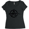 gun logo Women's Triblend Scoop T-shirt