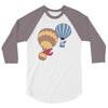 hot bear balloon 3/4 Sleeve Shirt