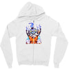 ghostly halloween Zipper Hoodie