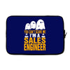 cant scare me im sales engineer halloween Laptop sleeve