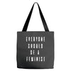 everyone should be feminist Tote Bags