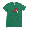 breast cancer girl power Ladies Fitted T-Shirt