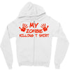 my zombie killing t shirt Zipper Hoodie