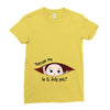 July Peeking Out Baby Boy Ladies Fitted T-Shirt