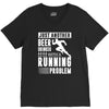beer drinker with a running problem V-Neck Tee