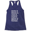 reindeer names Racerback Tank