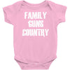 family, guns, country Baby Onesie