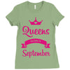 queens are born in september Ladies Fitted T-Shirt