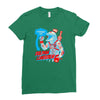 dolphin lundgren Ladies Fitted T-Shirt