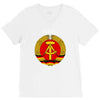 ddr logo blau V-Neck Tee