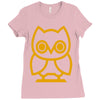 owl Ladies Fitted T-Shirt