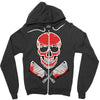 skull meat Zipper Hoodie