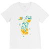 space cat V-Neck Tee