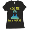 kiss a nurse Ladies Fitted T-Shirt