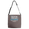 weekend ... drinking .. Adjustable Strap Totes
