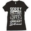 This Guy Is Taken By A Super Sexy January Girlfriend Ladies Fitted T-Shirt