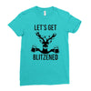 let's get blitzened Ladies Fitted T-Shirt