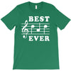Best Dad Ever Funny Music Note T-Shirt