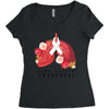 lung cancer awaneress Women's Triblend Scoop T-shirt