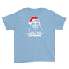 new funny darth vader star wars themed christmas Youth Tee