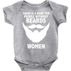 funny beards Baby Onesie