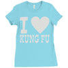 i love kung fu Ladies Fitted T-Shirt