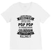 Super Cool Pop Pop Of A Freaking Awesome Grandson V-Neck Tee