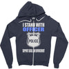 i stand with officer Zipper Hoodie