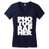 gift for photographer Women's V-Neck T-Shirt