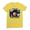 send me location khabib Ladies Fitted T-Shirt