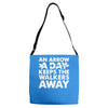 an arrow a day zombie dary Adjustable Strap Totes