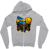 plastic debris Zipper Hoodie