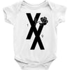 mgk t xx shirt flower black rose Baby Bodysuit