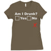 am i drunk Ladies Fitted T-Shirt
