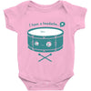 pounding away Baby Onesie