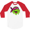 raph   tmnt facemelt 3/4 Sleeve Shirt
