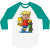 bart simpson 3/4 Sleeve Shirt