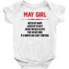 May Girl Hated By Many Baby Onesie