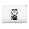 Never Underestimate Old Man Who Was Born June Accessory Pouches