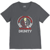 he might find a rabbit in there but hell never find dignity V-Neck Tee
