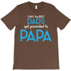 Only the Best Dads get Promoted to Papa T-Shirt
