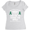education is the most pwerful weapon you can use to change the world l Women's Triblend Scoop T-shirt