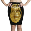 gold grenade Pencil Skirts