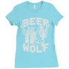 wolf beer Ladies Fitted T-Shirt