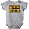 caution skinhead, ideal birthday gift or present Baby Onesie