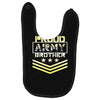 military, proud us army brother veteran u Baby Bibs