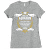 I Am An Aquarius Ladies Fitted T-Shirt