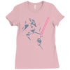 banksy cool darth Ladies Fitted T-Shirt