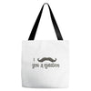mustache Tote Bags