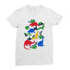 dinosaurs Ladies Fitted T-Shirt